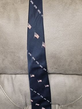 American Flag Navy blue necktie from the 1970s